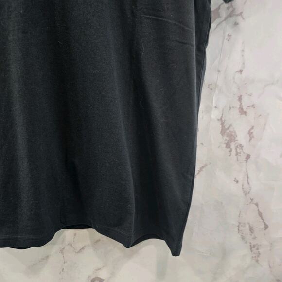 Everlane T Shirt Mens Medium Black Short Sleeve V Organic Cotton Tee Uniform - Picture 4 of 9